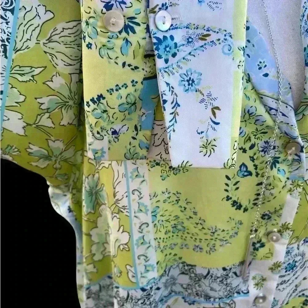 Zara button-down blouse size small - image 3